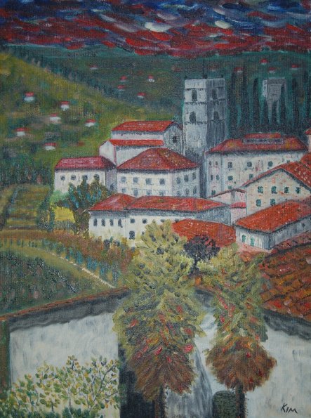 Oil Painting > Red Roofs > No price guide Offers considered